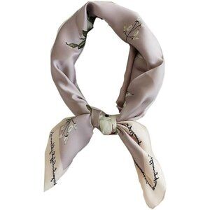 Silk Satin Light Purple Head Scarf Medium Square Hair Scarf for Women 28 Inches